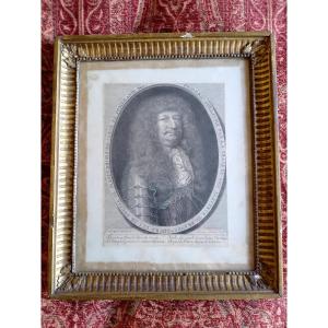 Le Grand Electeur de Brandebourg Gravure XVIIE. Cadre XVIIIE.