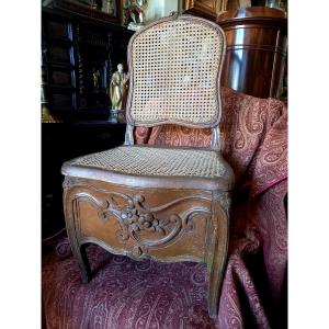XVIIIE siècle. Chaise de commodité Louis XV