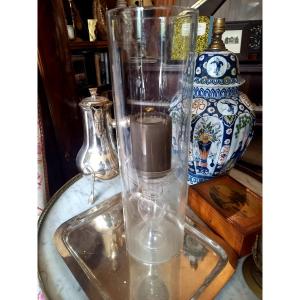 Around 1970. Blown-glass Candleholder
