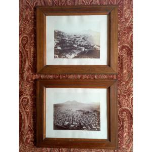 Pair Of 19th-century Photographs Of The Bay Of Naples, By The Giorgio Sommer Studios
