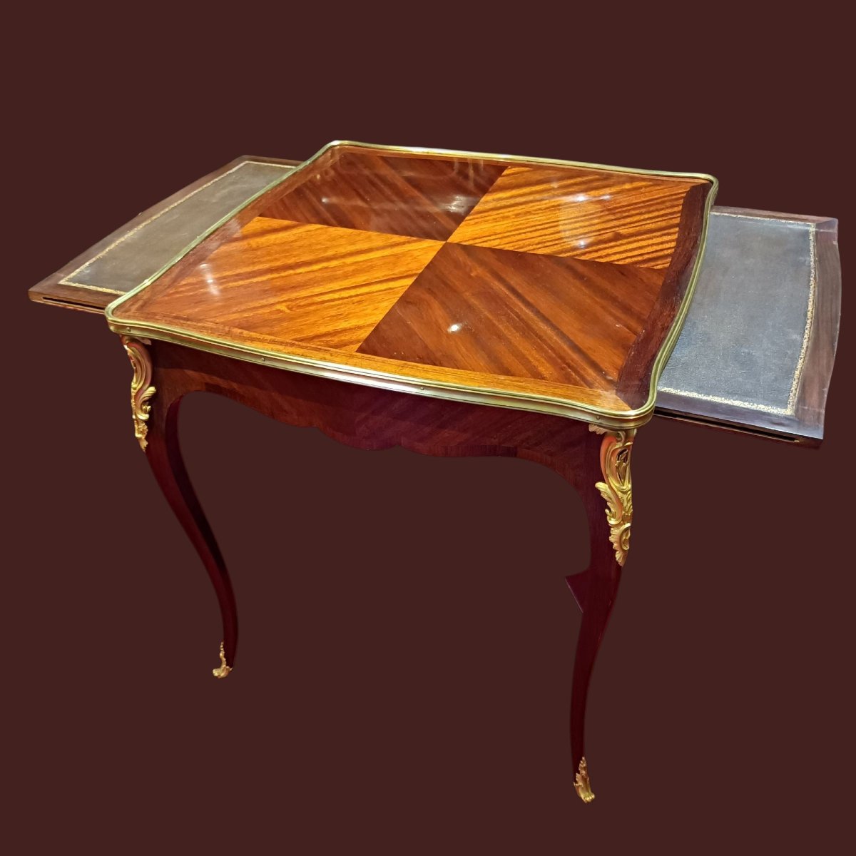 Louis XV-style Cabaret Table, Stamped "l. Cueunieres"-photo-2