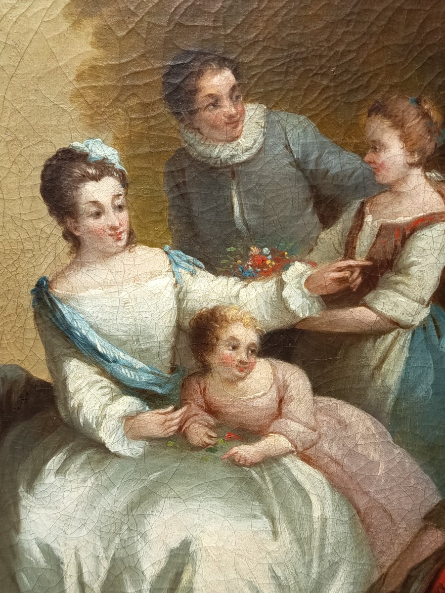 Tableau XIXème inspiré de J-Baptiste Pater -photo-2