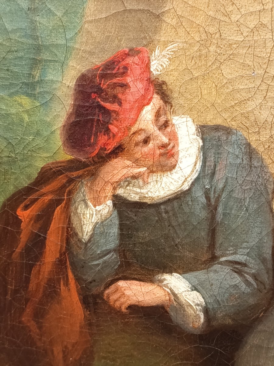 Tableau XIXème inspiré de J-Baptiste Pater -photo-3