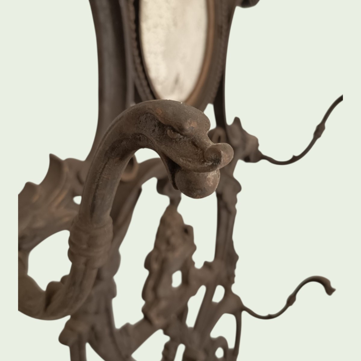 Porte-manteau / chapeau / canne en fonte -photo-3