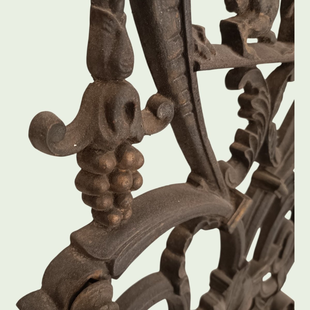 Porte-manteau / chapeau / canne en fonte -photo-1