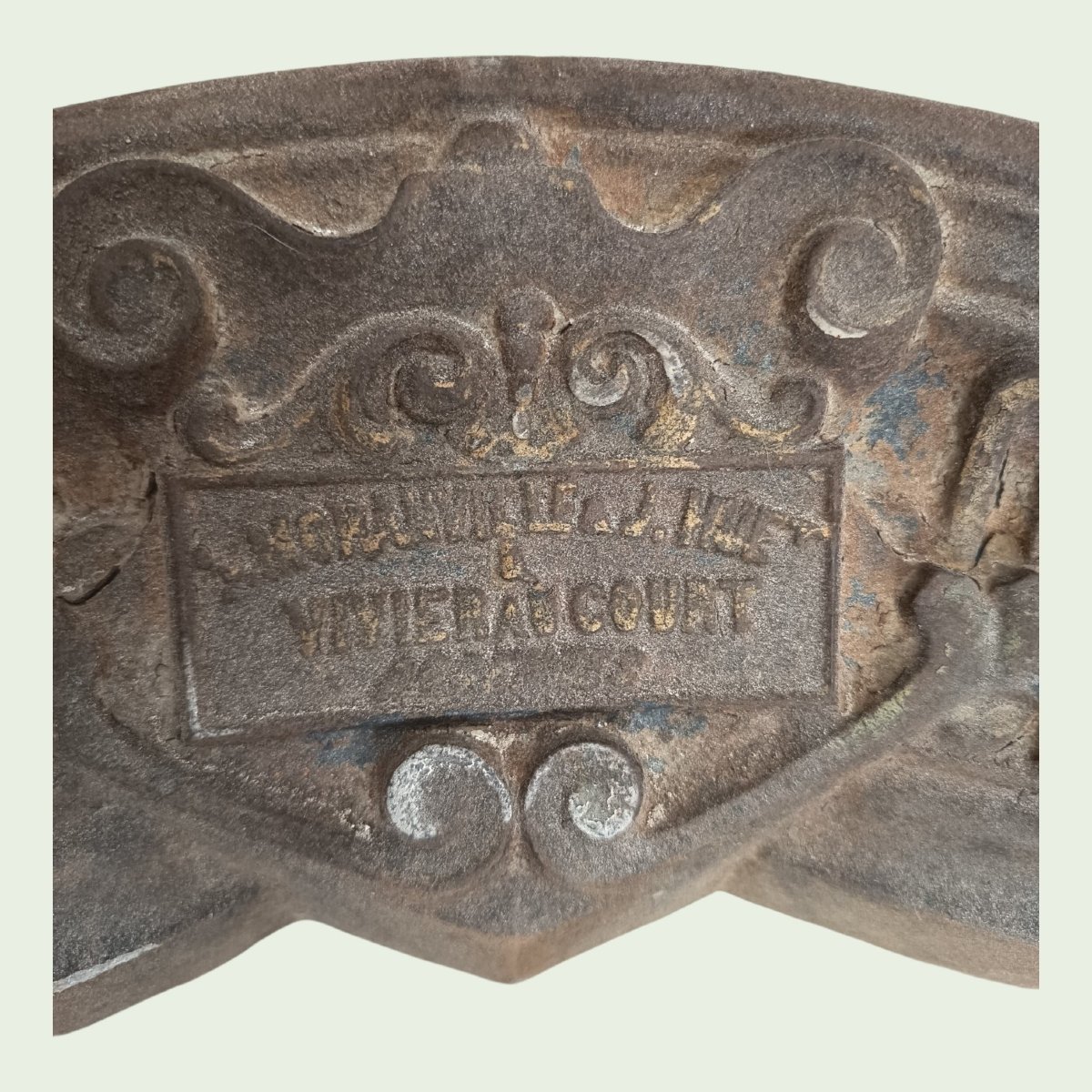 Porte-manteau / chapeau / canne en fonte -photo-3