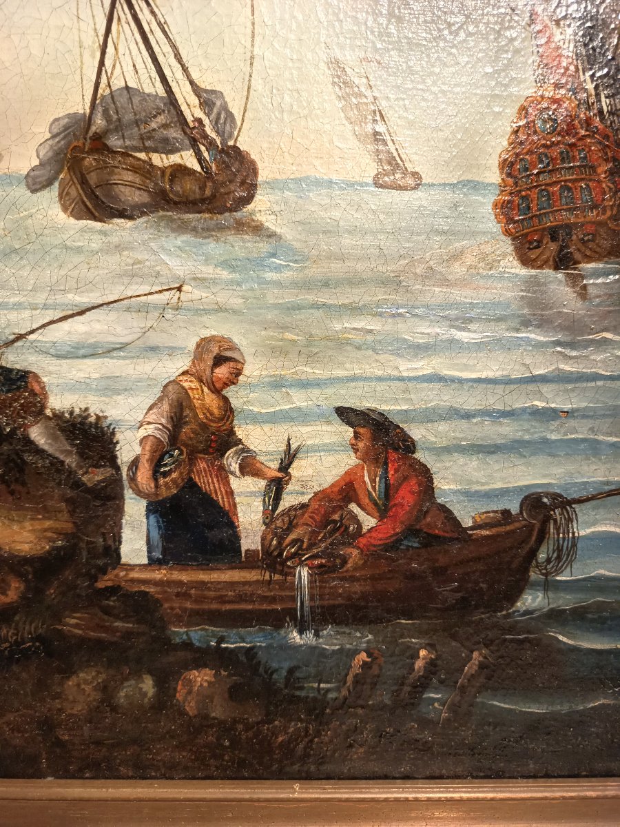 Tableau Marine XVIIIème-photo-4
