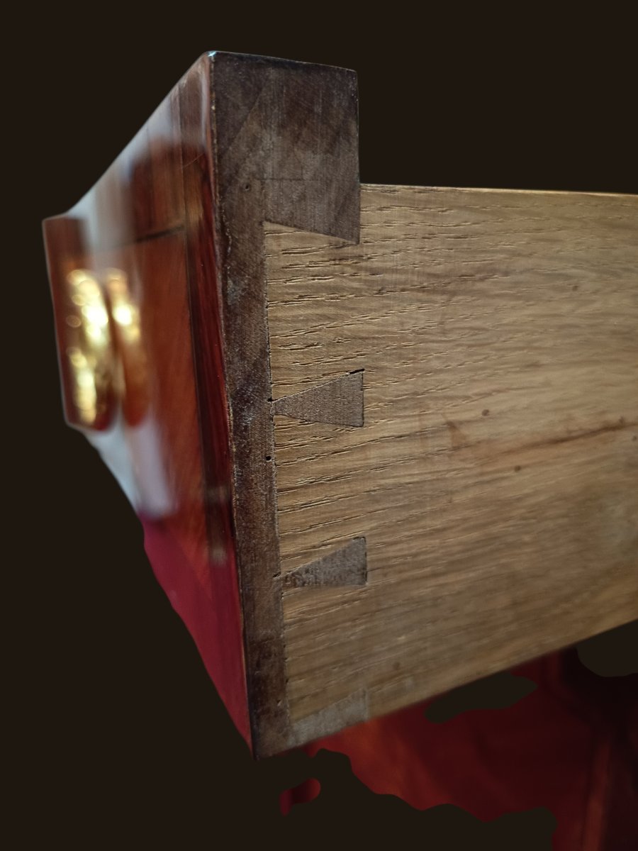 Louis XV/xvi-style Chest Of Drawers, Stamped "g. Lavigne" -photo-6