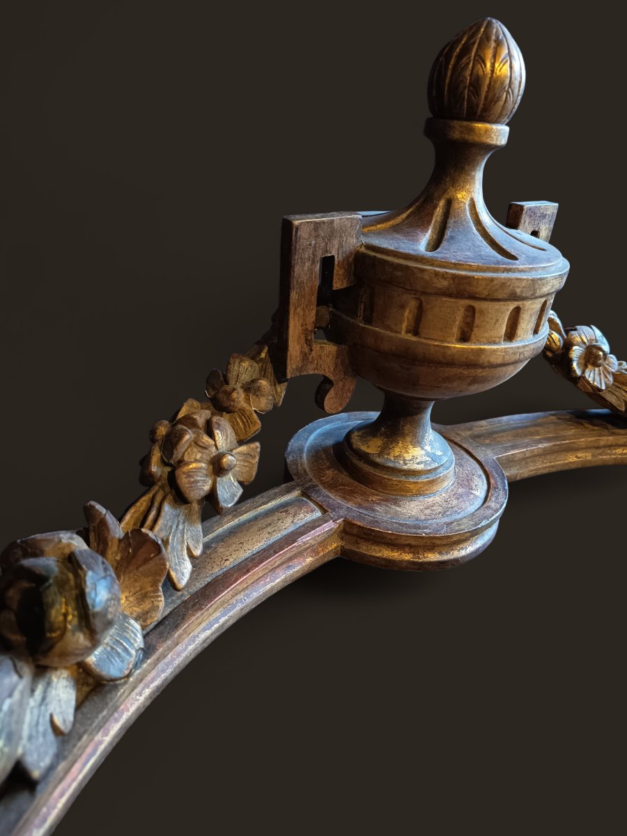 Console Louis XVI en bois doré -photo-3