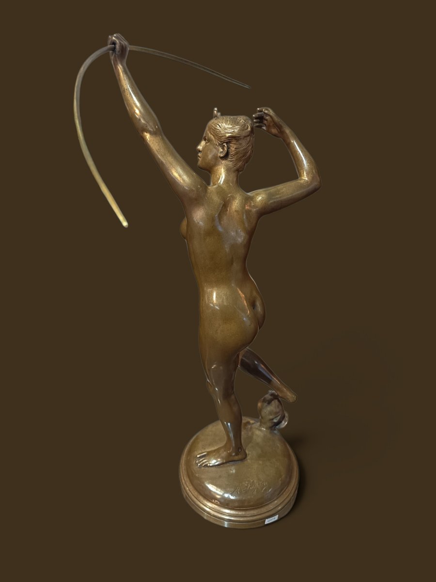 Bronze " Diane chasseresse " de Alexandre Falguière -photo-5