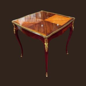 Louis XV-style Cabaret Table, Stamped "l. Cueunieres"
