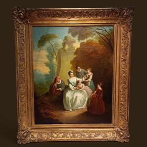 A 19th-century Painting Inspired By J-baptiste Pater