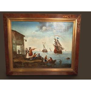 18th-century Marine Painting