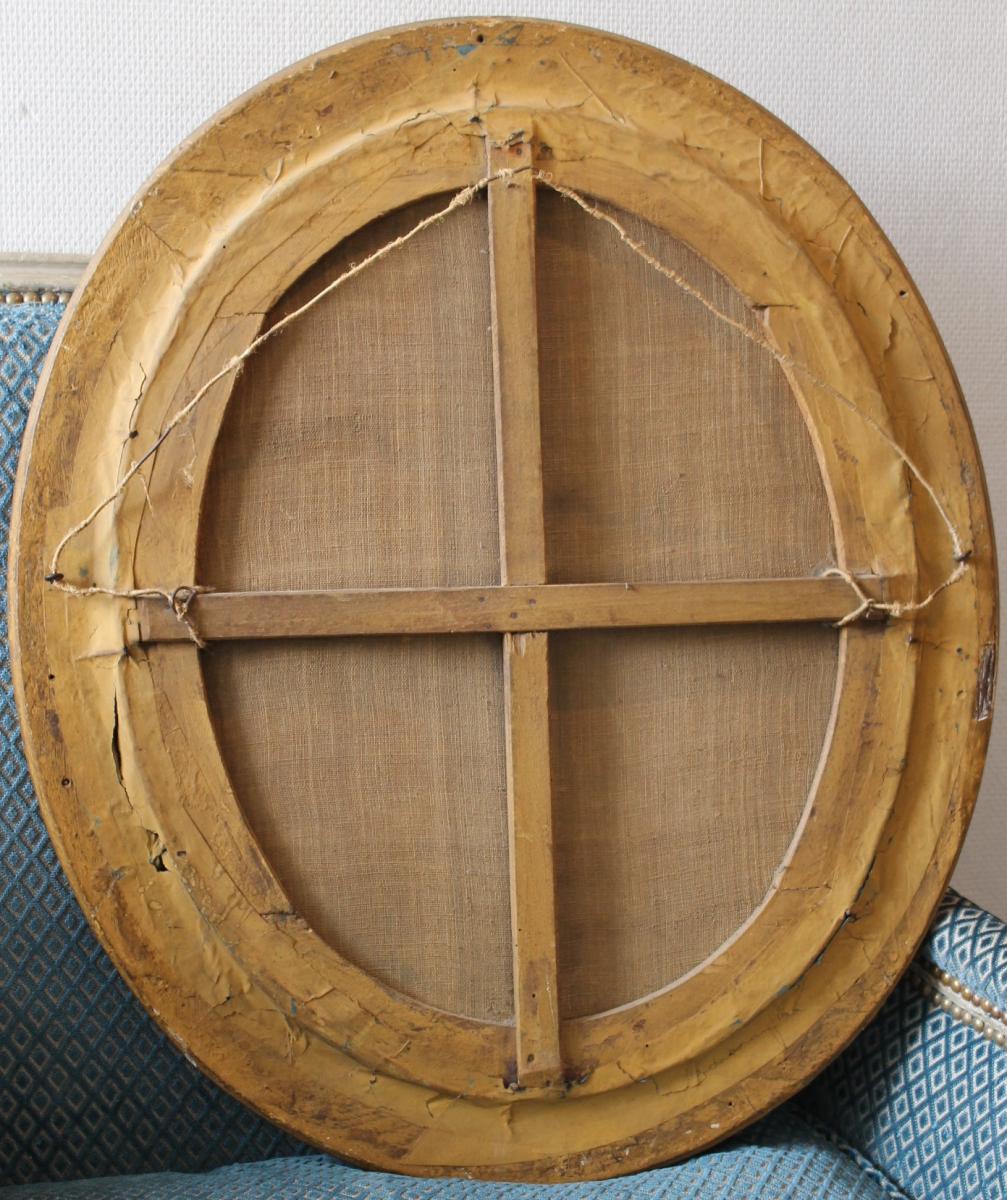 Grand Pastel Portrait De Femme de F.B Deshays De Colleville-photo-3