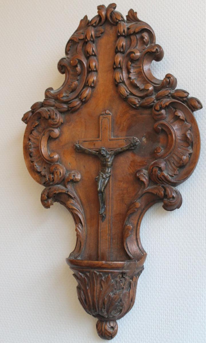 Great Clam Crucifix Walnut Bronze Provence Transition-photo-2