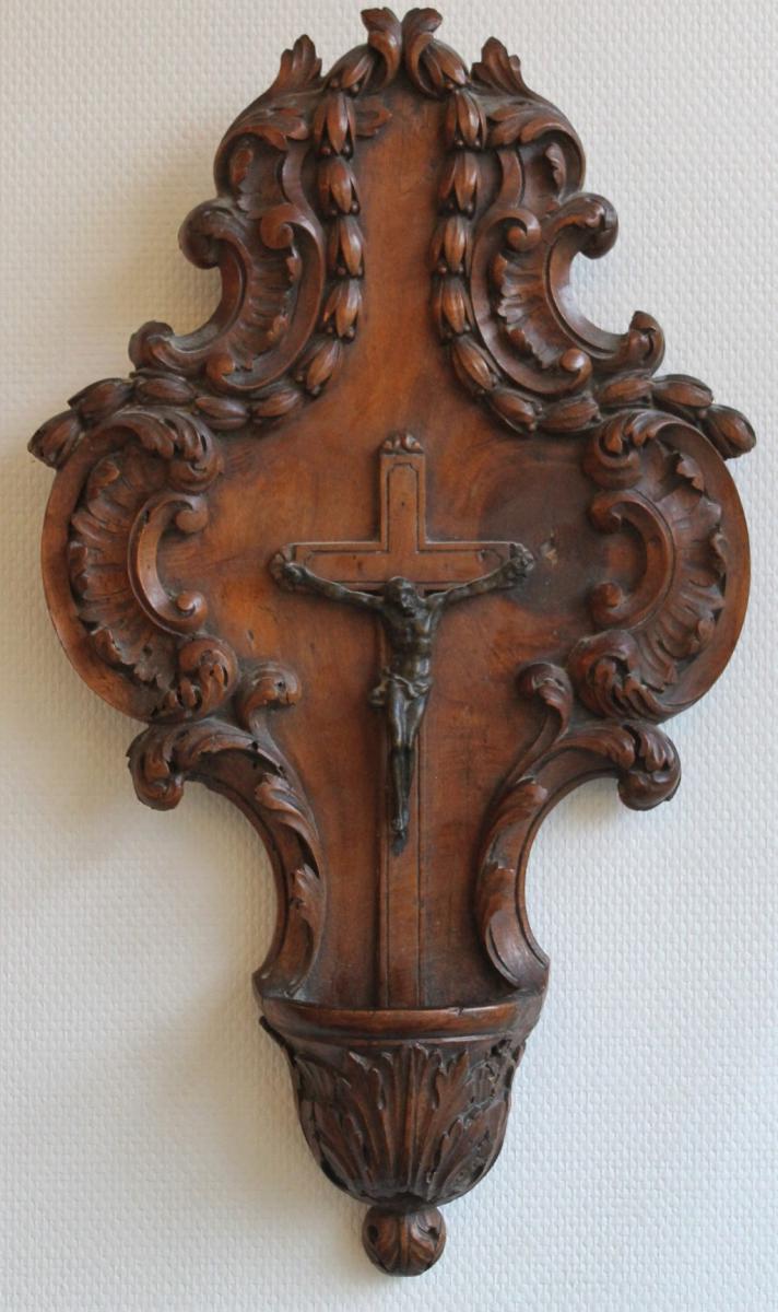 Great Clam Crucifix Walnut Bronze Provence Transition-photo-2