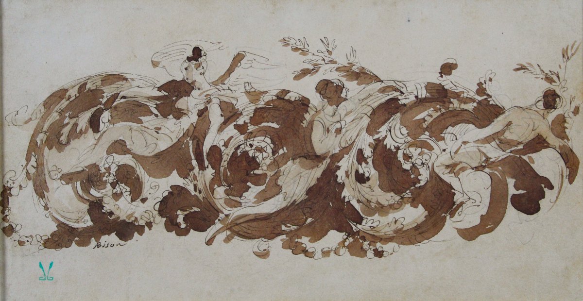 Dessin de Giuseppe Bernardino BISON (1762-1844)