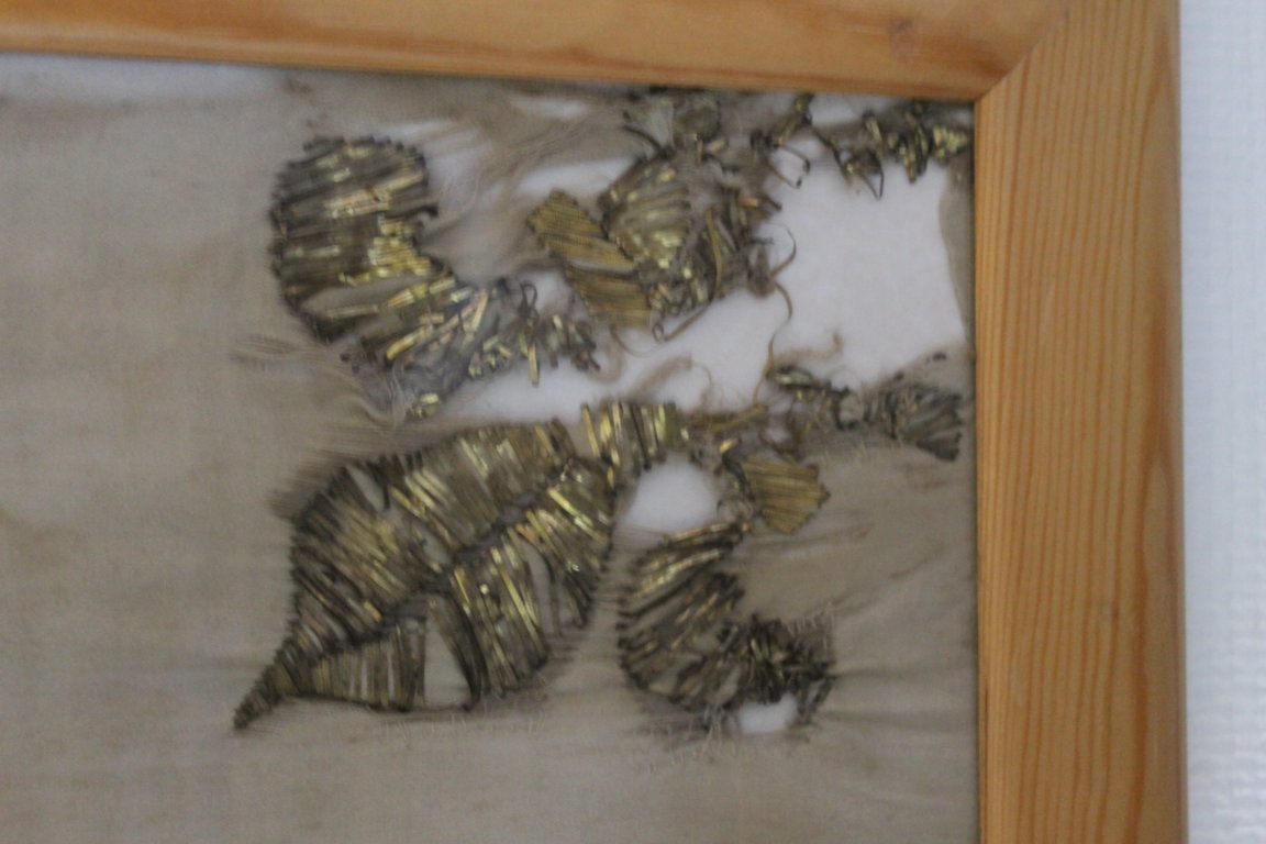 Grand Drapeau Royaliste D’époque Révolutionnaire Brodé De Fil d'Or : "vive Le Roi"-photo-4