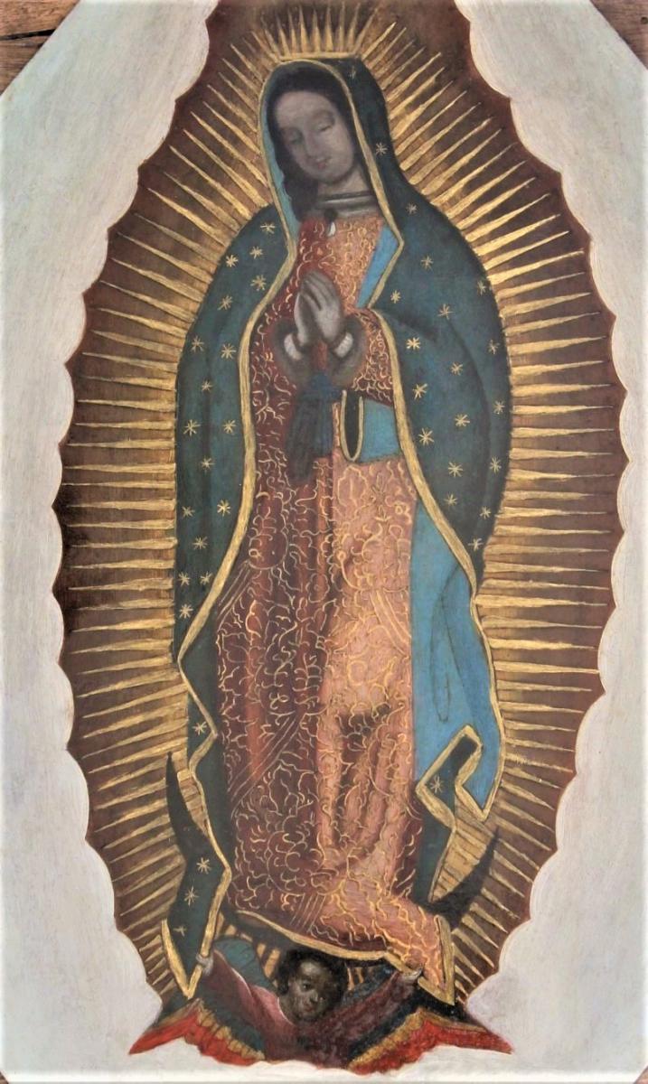 Notre Dame De Guadalupe, Huile Sur Cuivre, Mexique XVIIIe Siècle-photo-3