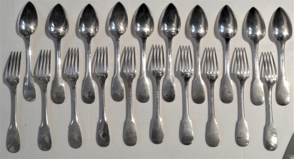 Cutlery And Knives In Silver Uniplat Tetard-photo-2