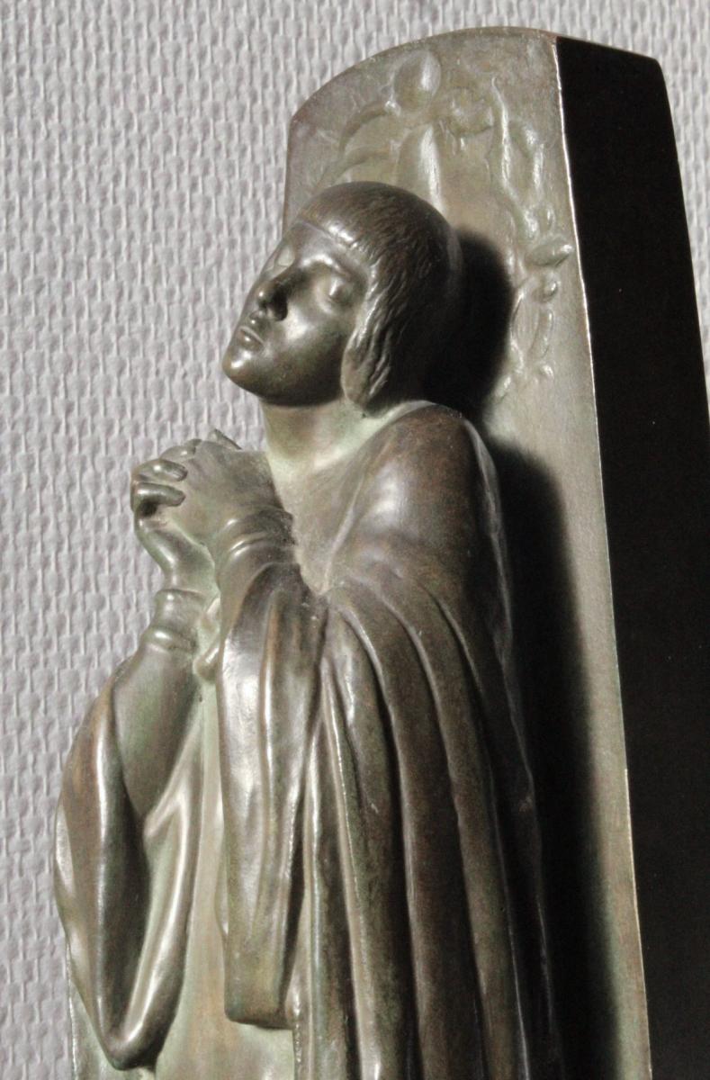 “jeanne Au Bûcher”, Bronze, Real Del Sarte-photo-5