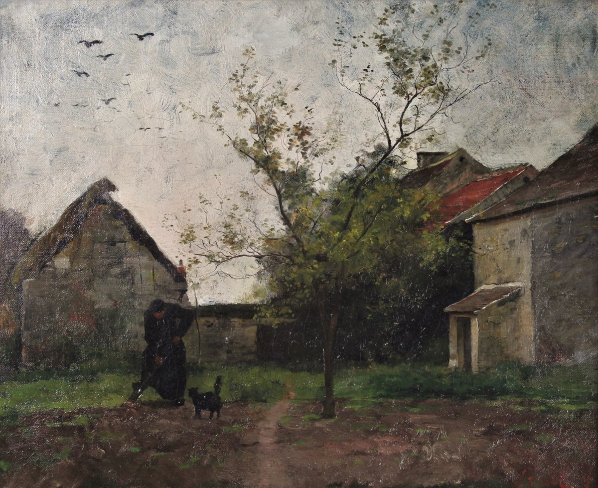 Joseph Bail, “le Curé Binant Et Son Chat”-photo-2