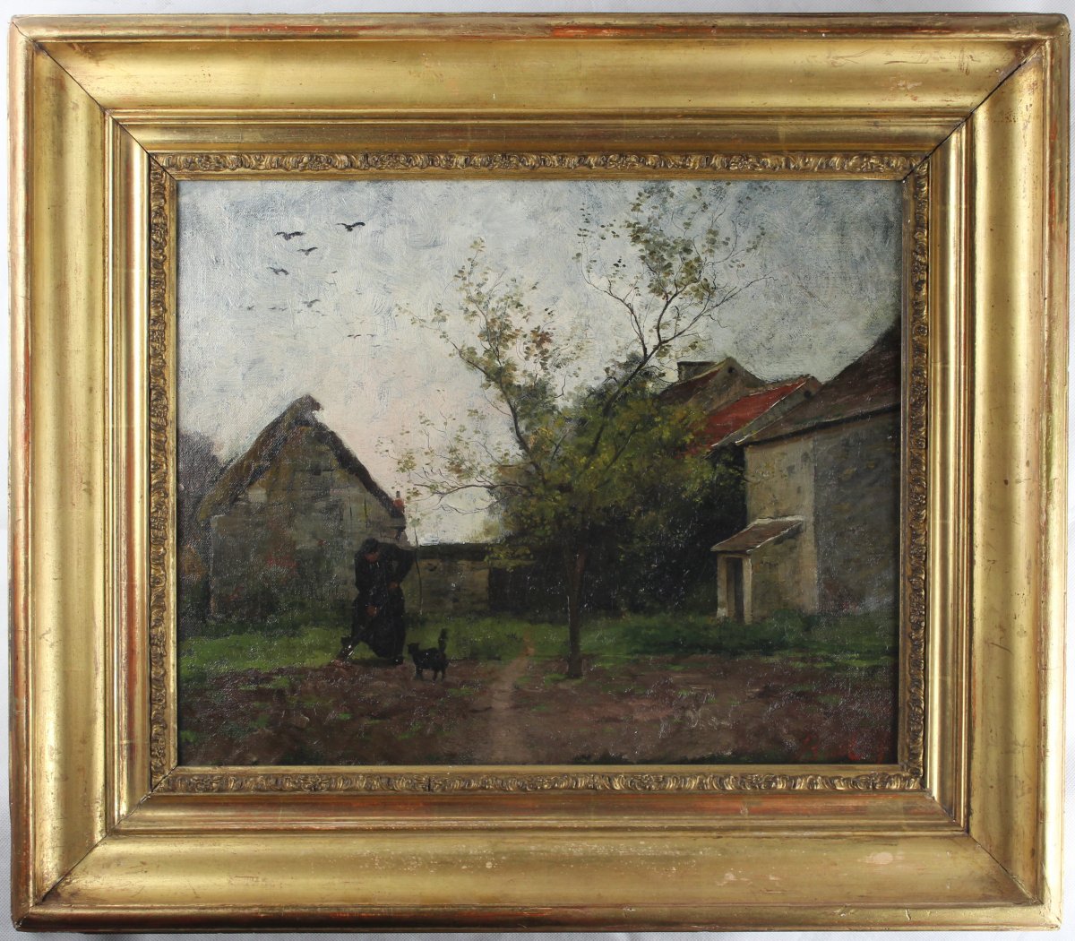 Joseph Bail, “le Curé Binant Et Son Chat”