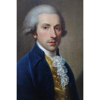 Portrait d'Homme De Qualité Attribué à Lampi (1751-1830)