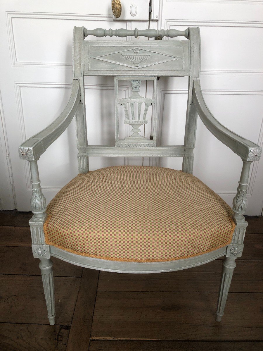 Pair Of Directoire Period Armchairs-photo-2