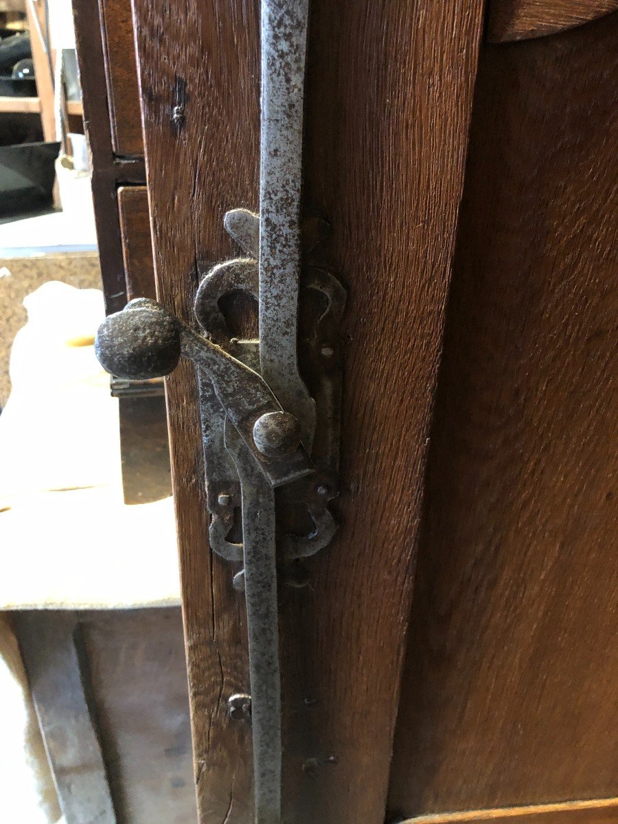 Buffet Deux - Corps En Chêne ciré d'époque Louis XV-photo-4