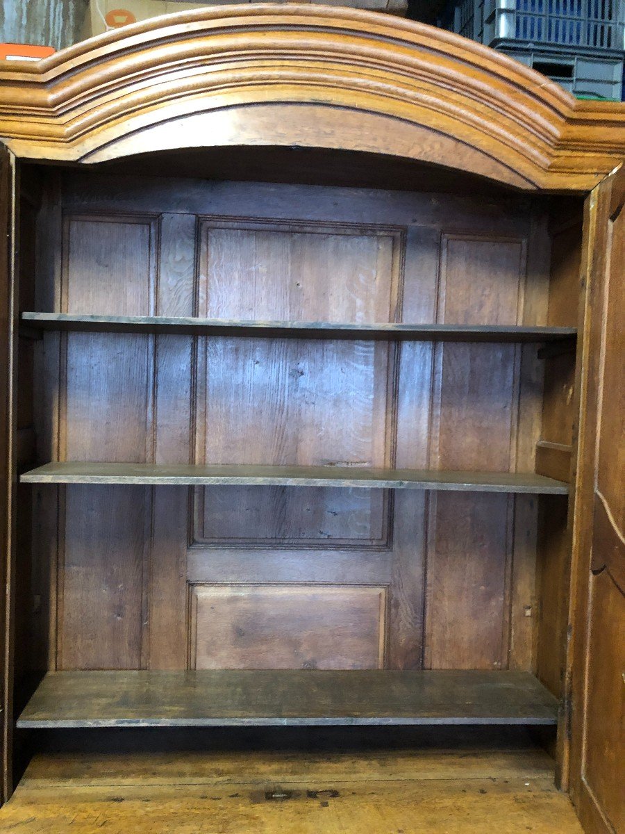 Buffet Deux - Corps En Chêne ciré d'époque Louis XV-photo-1