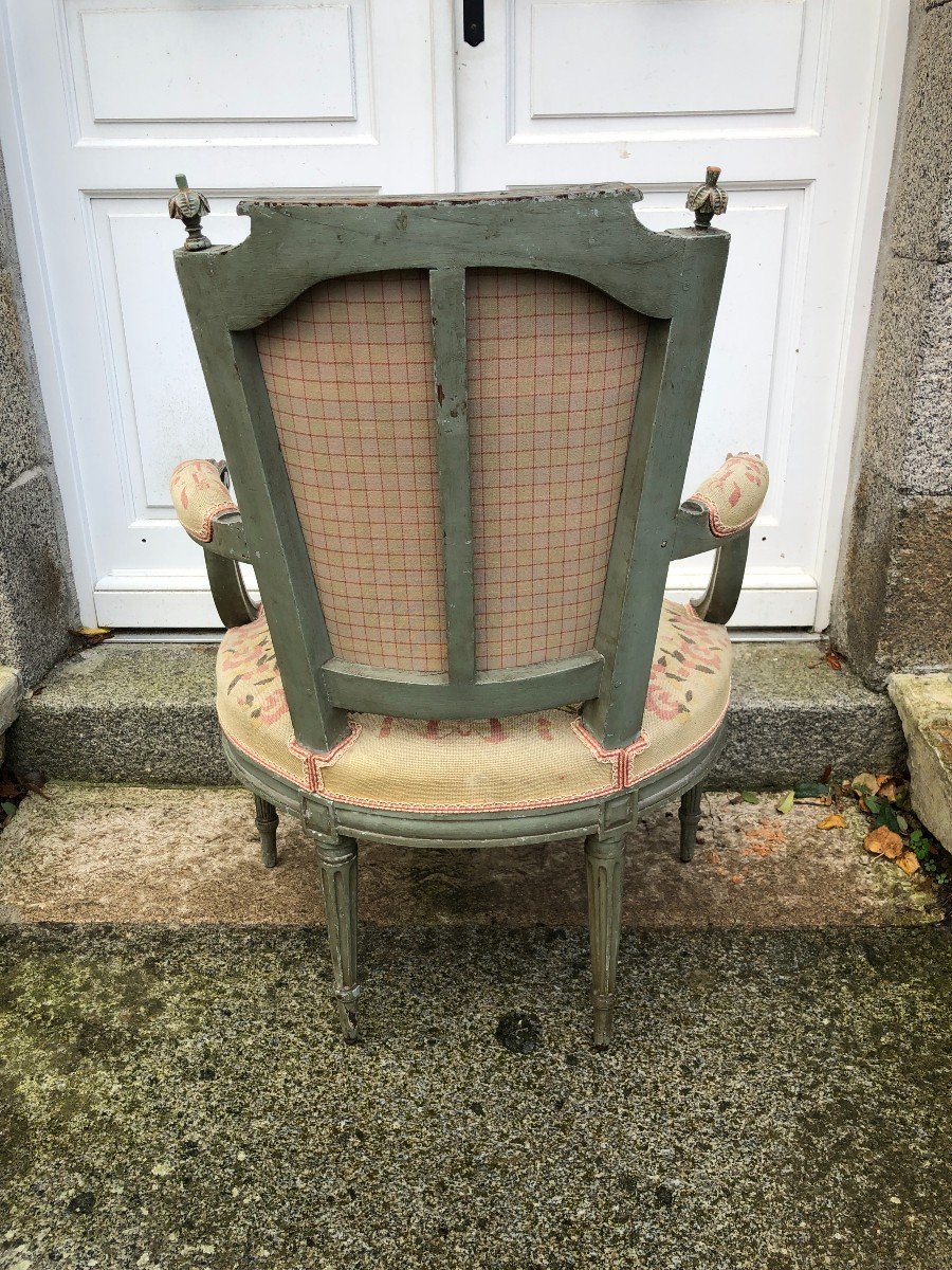 Suite Of Four Louis XVI Period Armchairs-photo-6