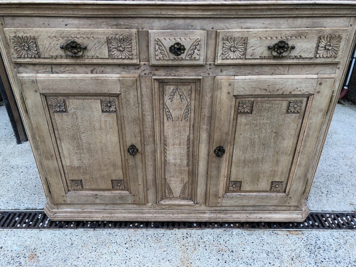 Louis XVI Period Liégeois Buffet In Natural Oak-photo-6