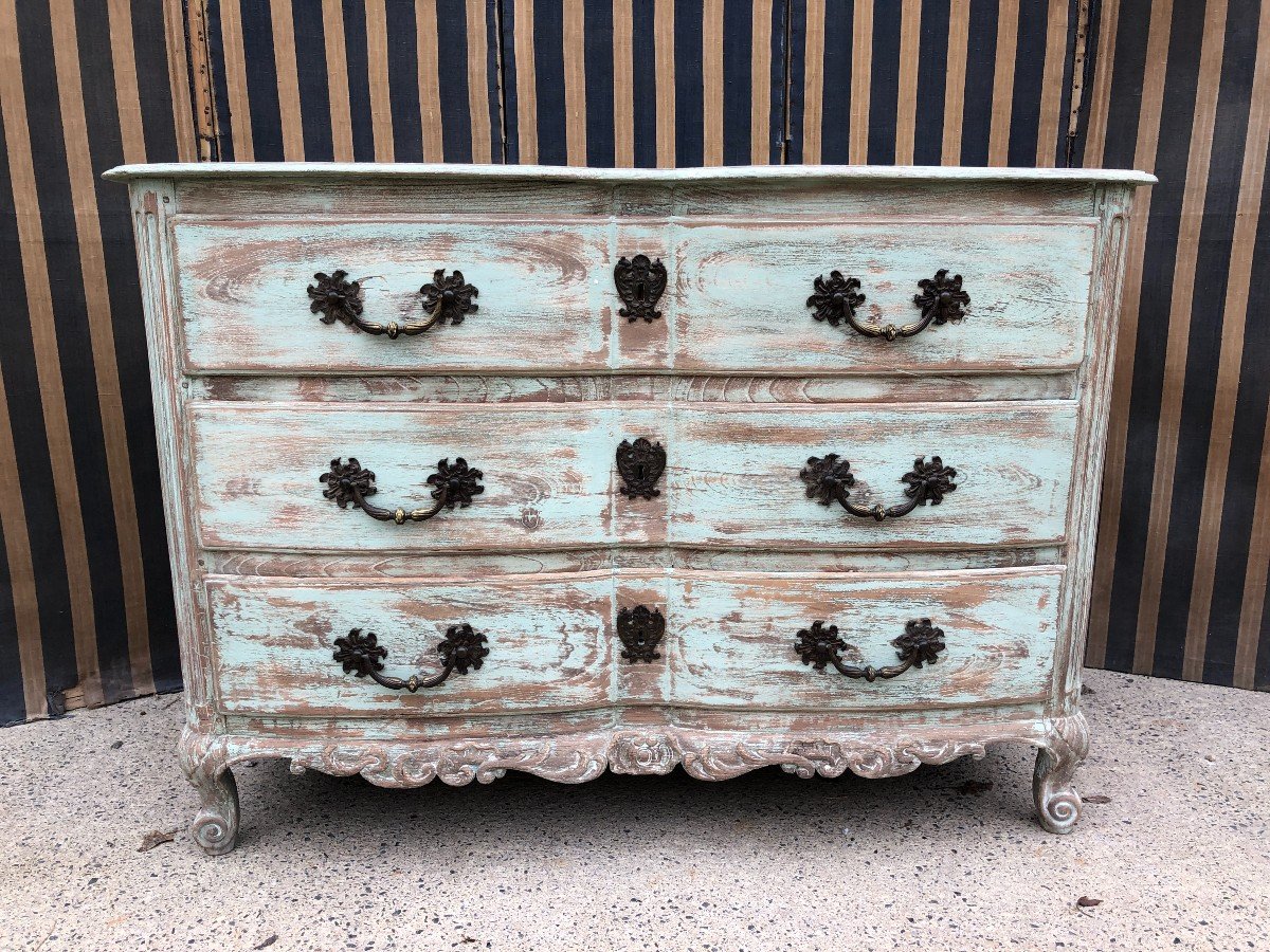 Louis XV Period Painted Commode-photo-2