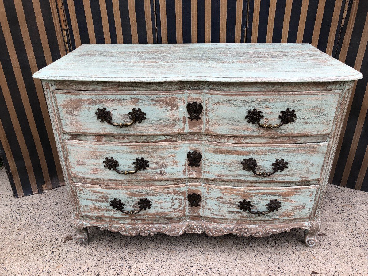 Louis XV Period Painted Commode-photo-3