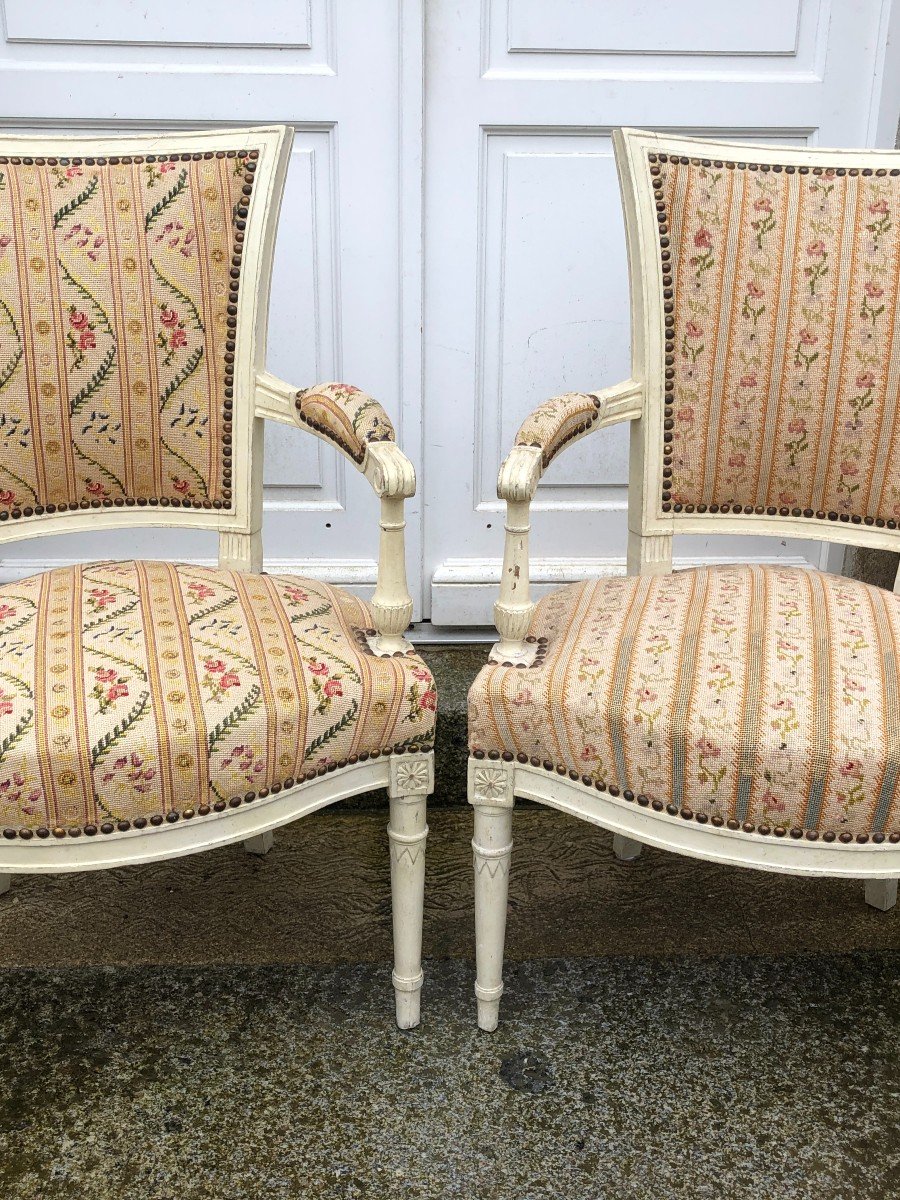 Paire De Fauteuils d'époque Directoire