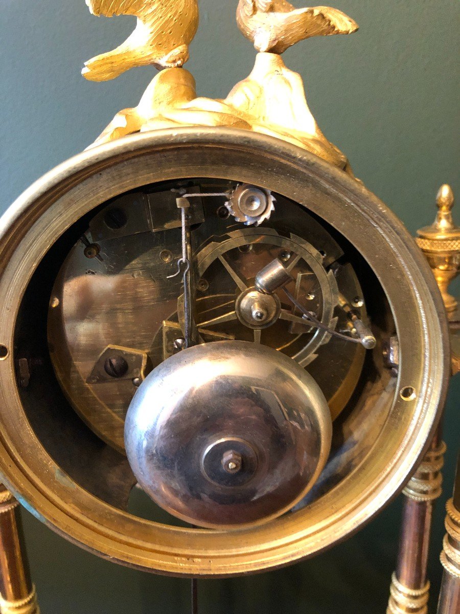 Directoire Period Clock E Gilt Bronze-photo-4