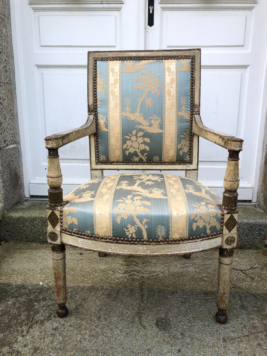 Period Directoire Lacquered Armchair-photo-2