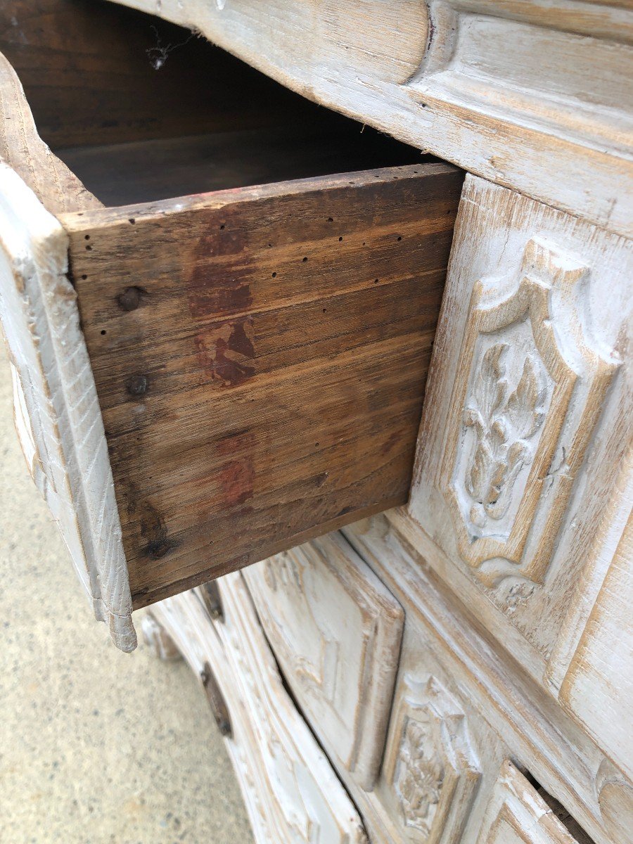 Rare Louis XV Period Lacquered Commode With Eight Drawers-photo-4