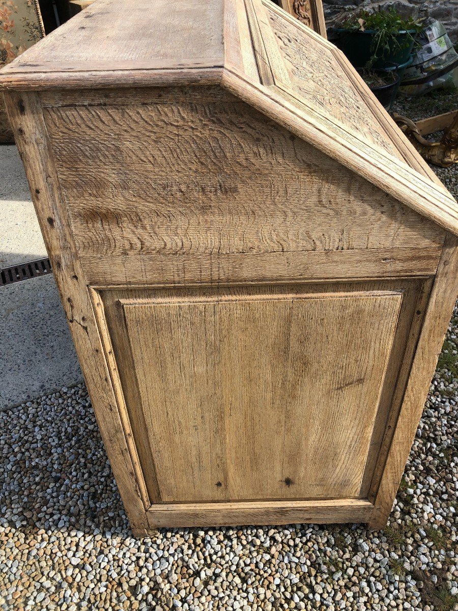 Louis XVI Period Liégeois Scriban In Natural Oak-photo-5