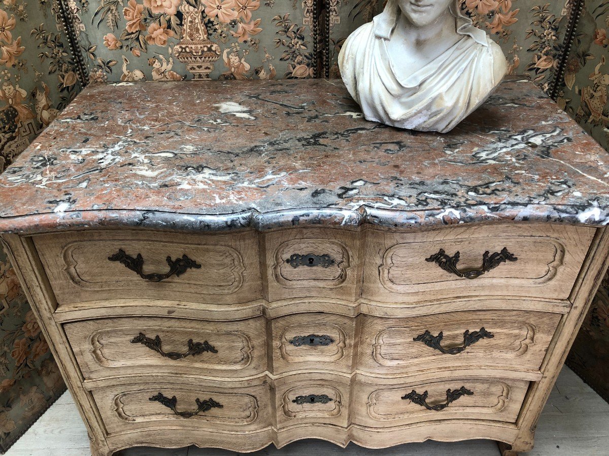 Louis XV Period Commode In Natural Oak-photo-1