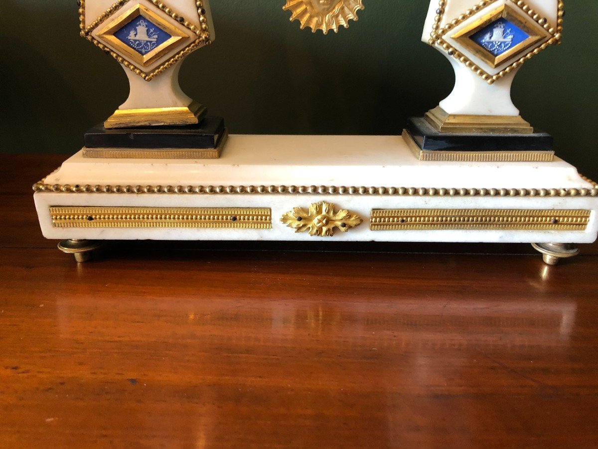 Elégante Pendule Portique d'époque Directoire-photo-2