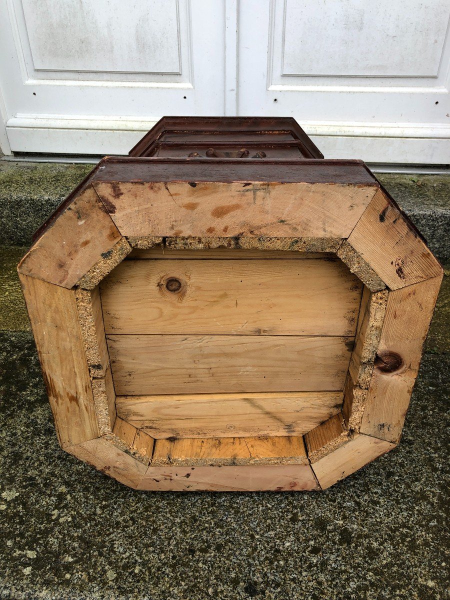Faux Marble Painted Wood Sheath / Base-photo-4