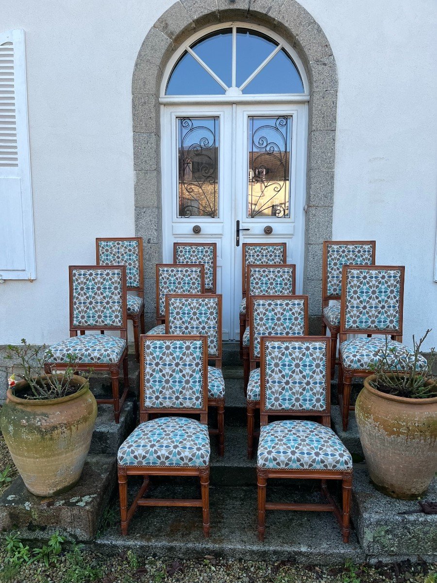Set Of Twelve Louis XVI Style Chairs -photo-3