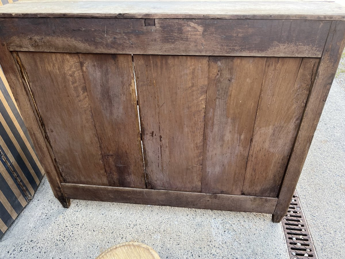 Commode Liégeoise d'époque Louis XVI En Chêne Naturel -photo-7