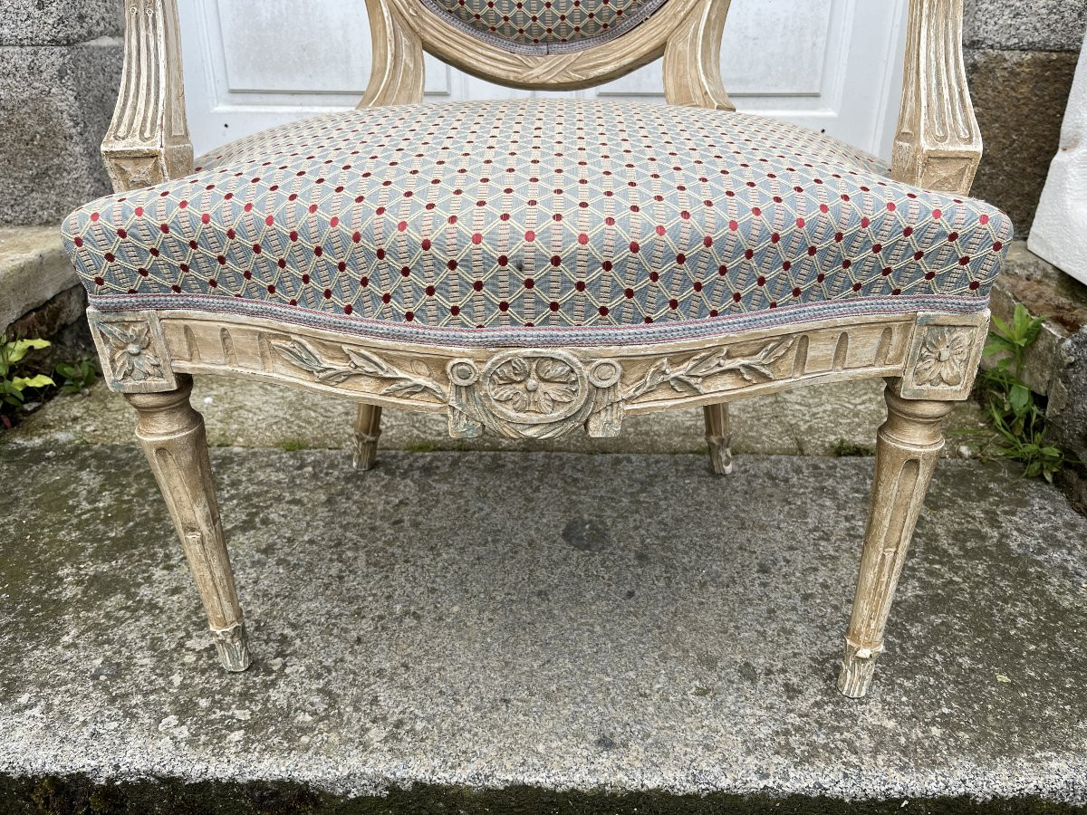 Fauteuil d'époque Louis XVI-photo-2