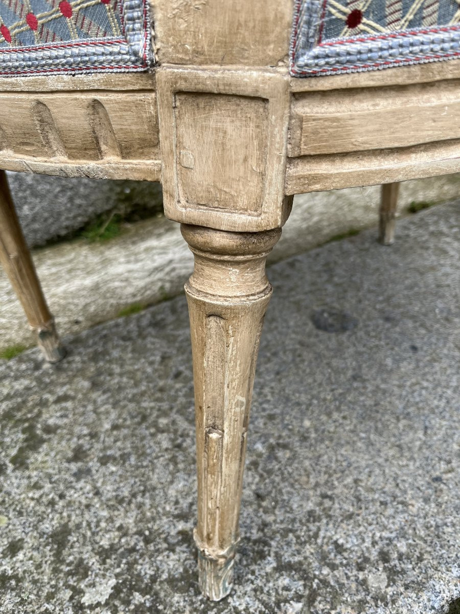 Fauteuil d'époque Louis XVI-photo-4