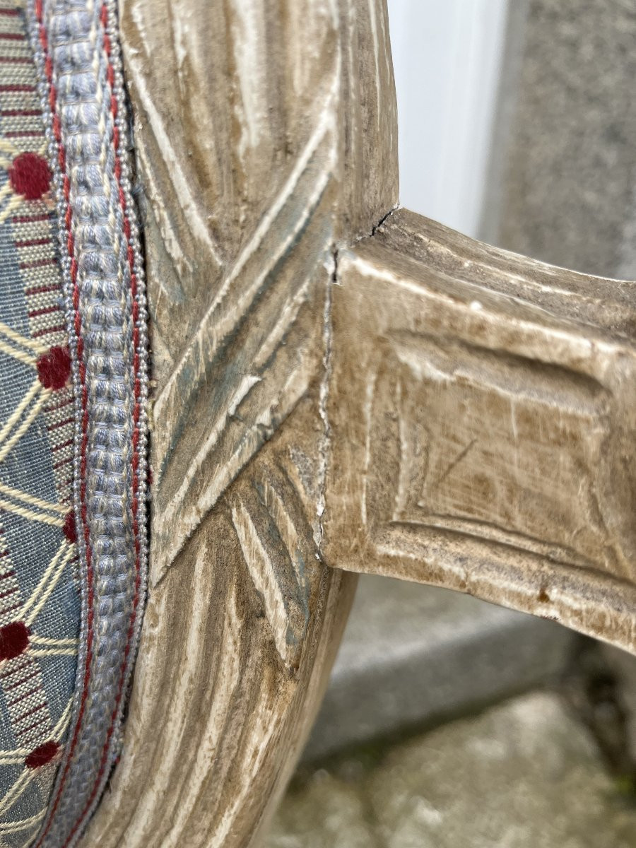 Fauteuil d'époque Louis XVI-photo-6
