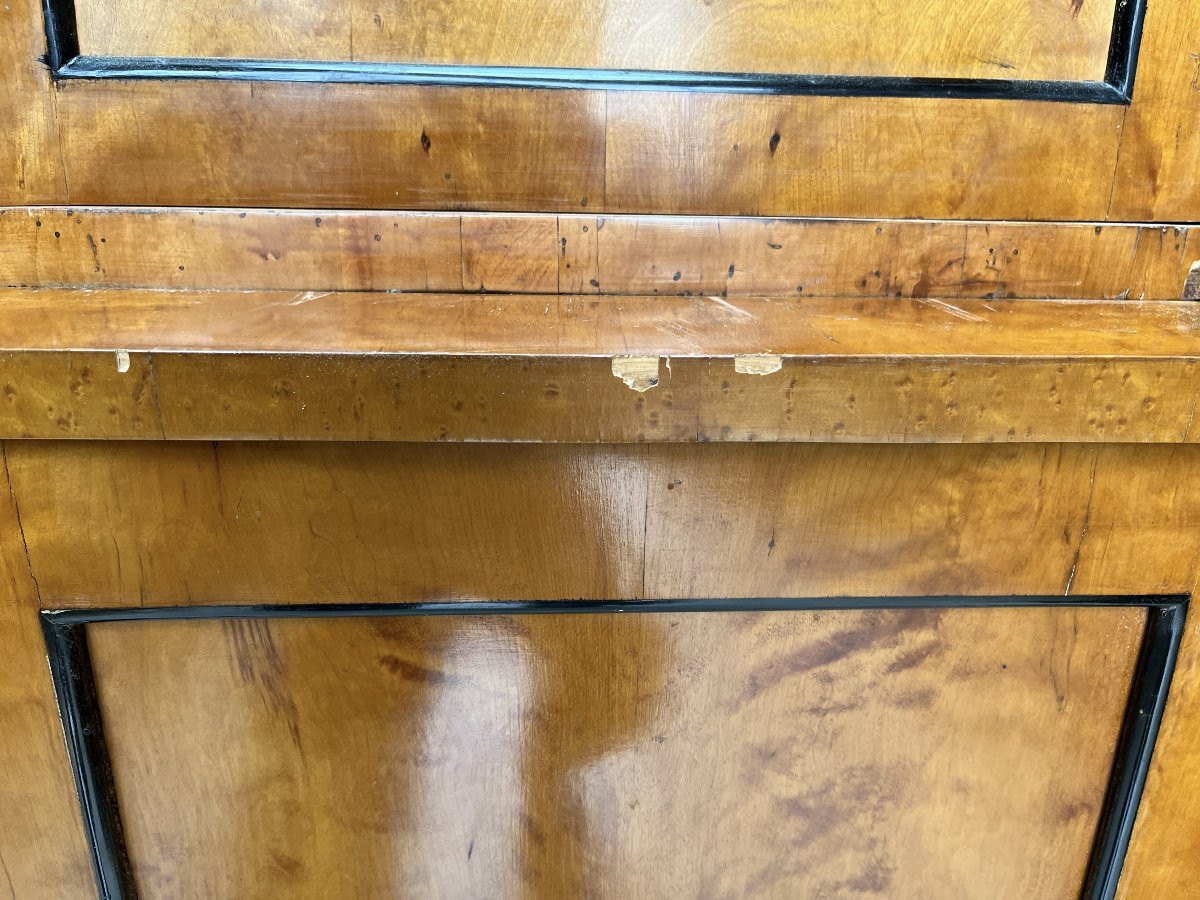 Biedermeier Glazed Corner Cabinet From The Early 19th Century-photo-1