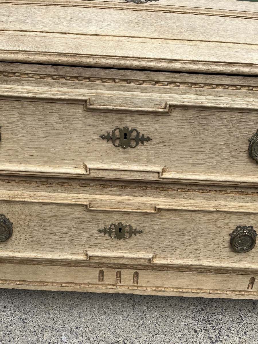 Louis XVI Period Sloping Desk In Natural Oak -photo-4